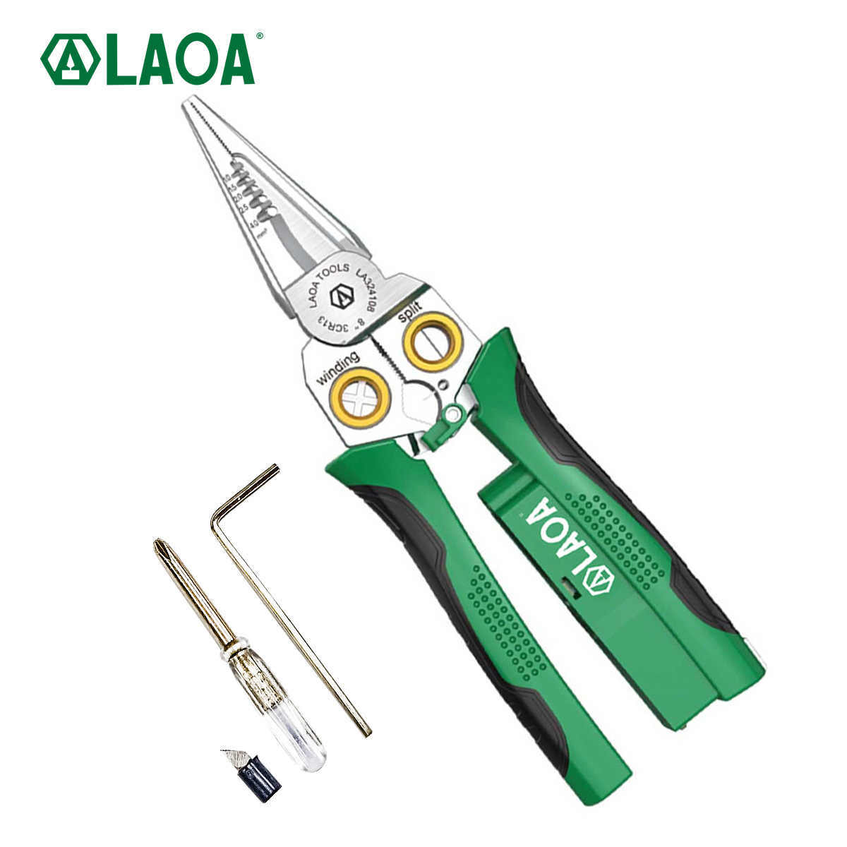🔧 8-in-1 Stainless Steel Wire Stripper Pliers 🔩